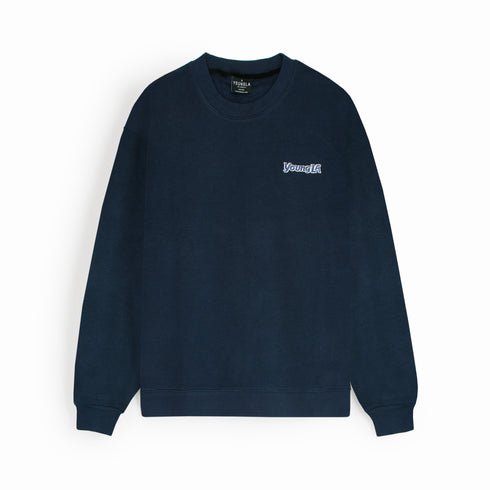 Young L.A Embroidered Navy Sweatshirt